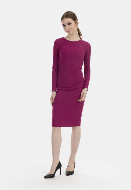 myMo at night Damska Midi z Długim Rękawem Kleid