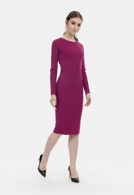 myMo at night Damska Midi z Długim Rękawem Kleid