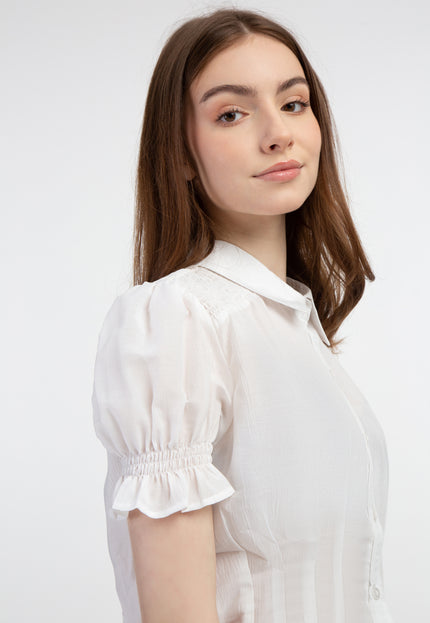 myMo Women's Short Sleeve Blouse