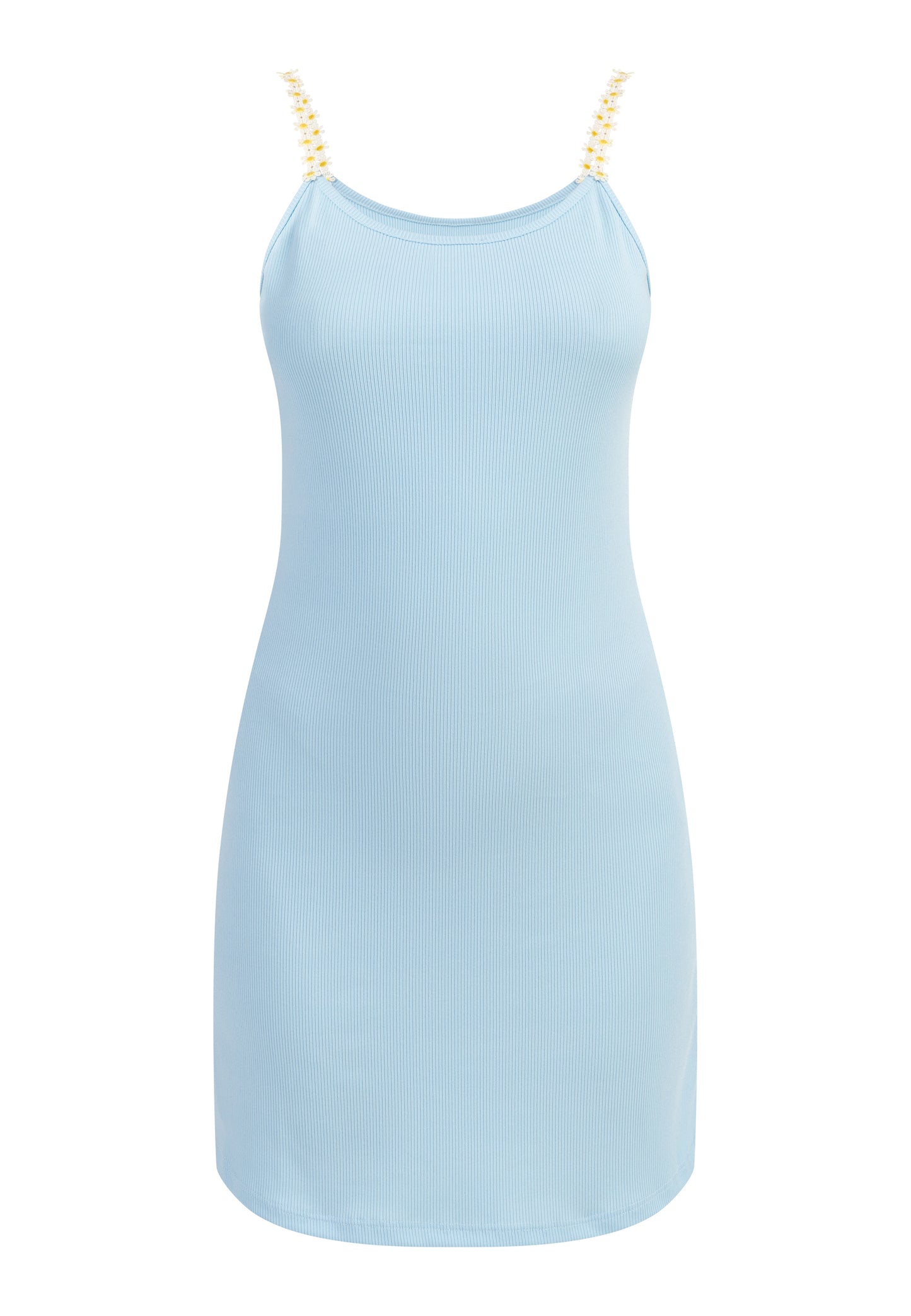 myMo Damen Rippstrick Mini Kleid