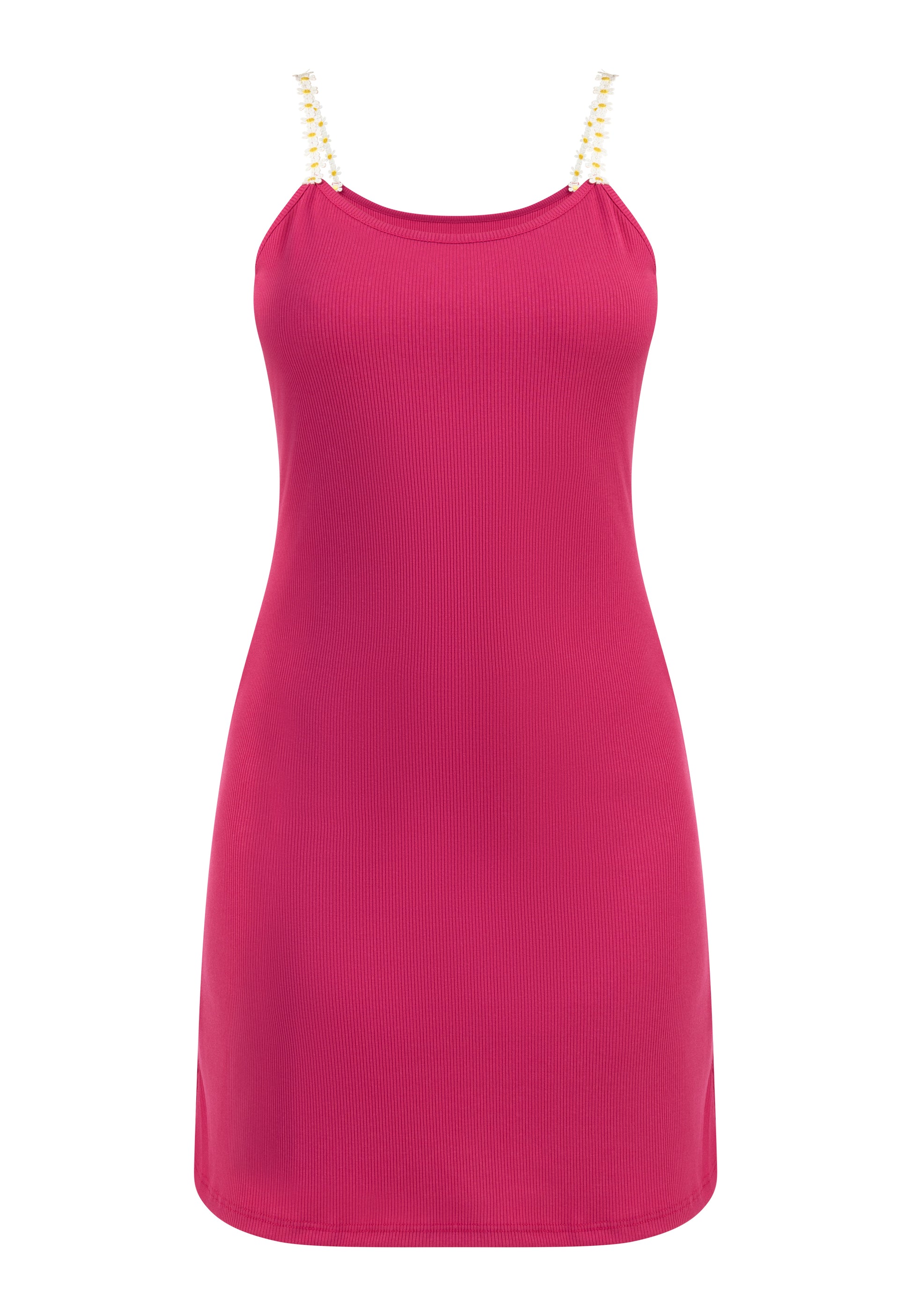 myMo Damen Rippstrick Mini Kleid