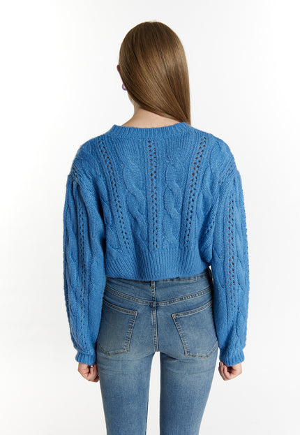 myMo Women's Knit Cropped Sweater