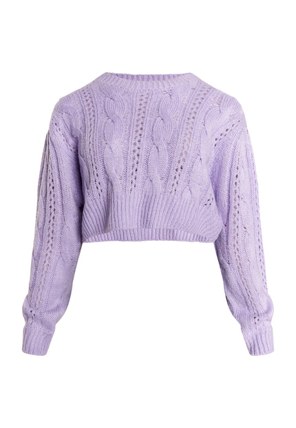 myMo Women's Knit Cropped Sweater