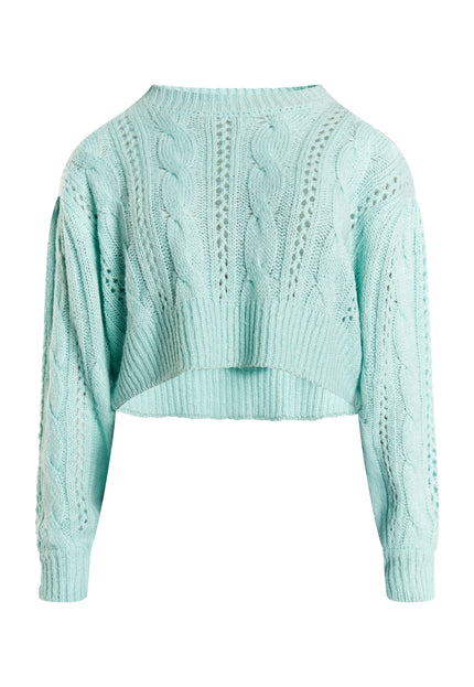 myMo Women's Knit Cropped Sweater