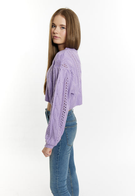 myMo Women's Knit Cropped Sweater