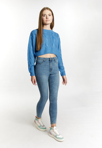 myMo Women's Knit Cropped Sweater