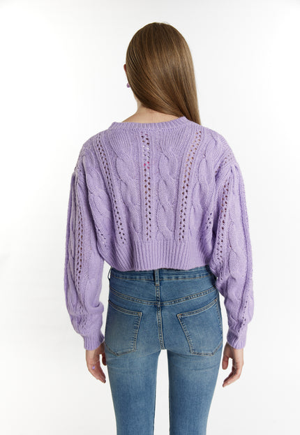 myMo Women's Knit Cropped Sweater