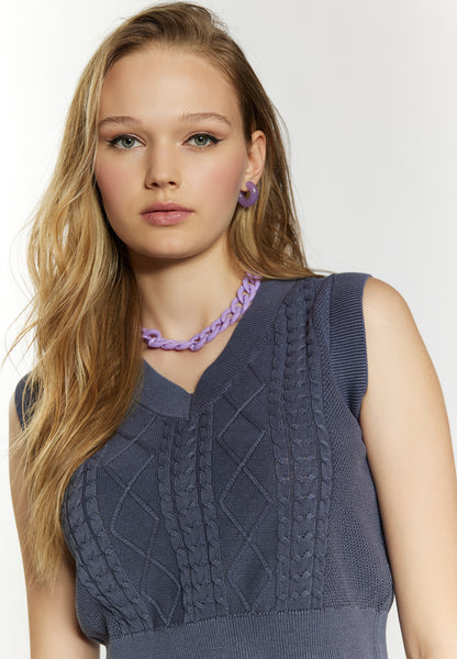 myMo ROCKS damska kamizelka dzianinowa