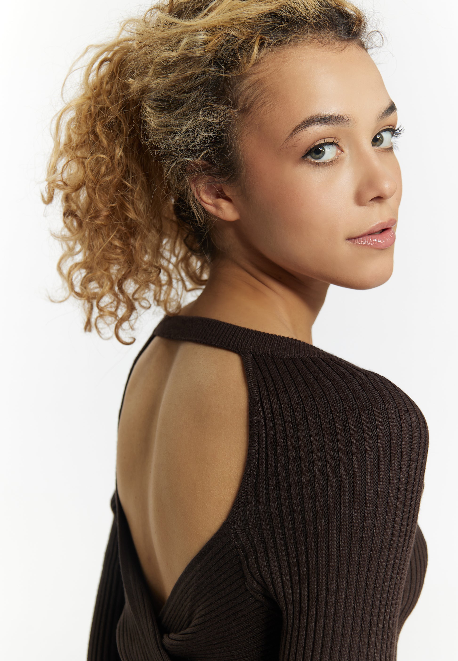 myMo at night Damen Rückenausschnitt Pullover