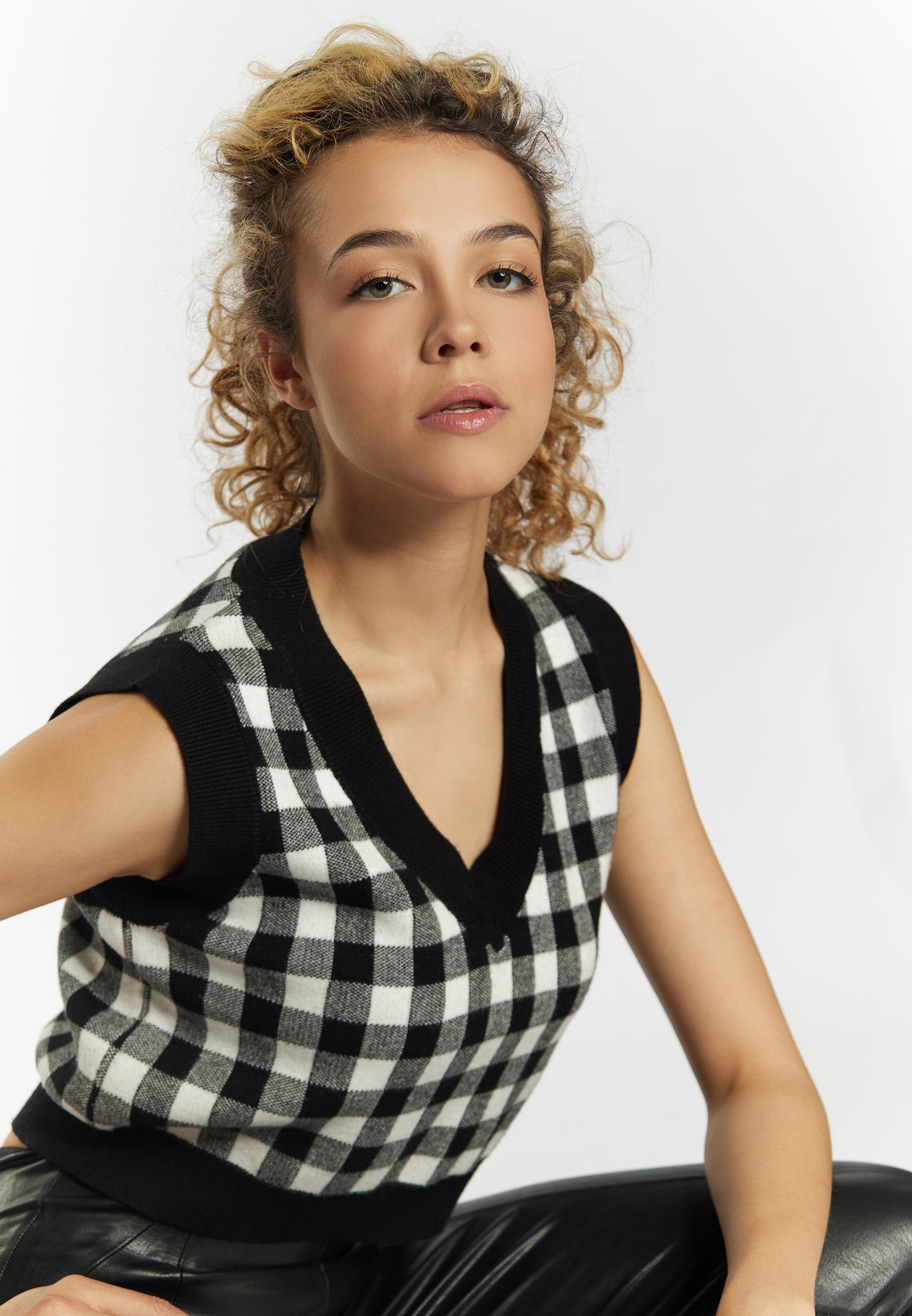 myMo ROCKS damski sweter bez rękawów