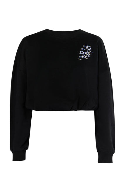 myMo Damen Cropped Sweatshirt
