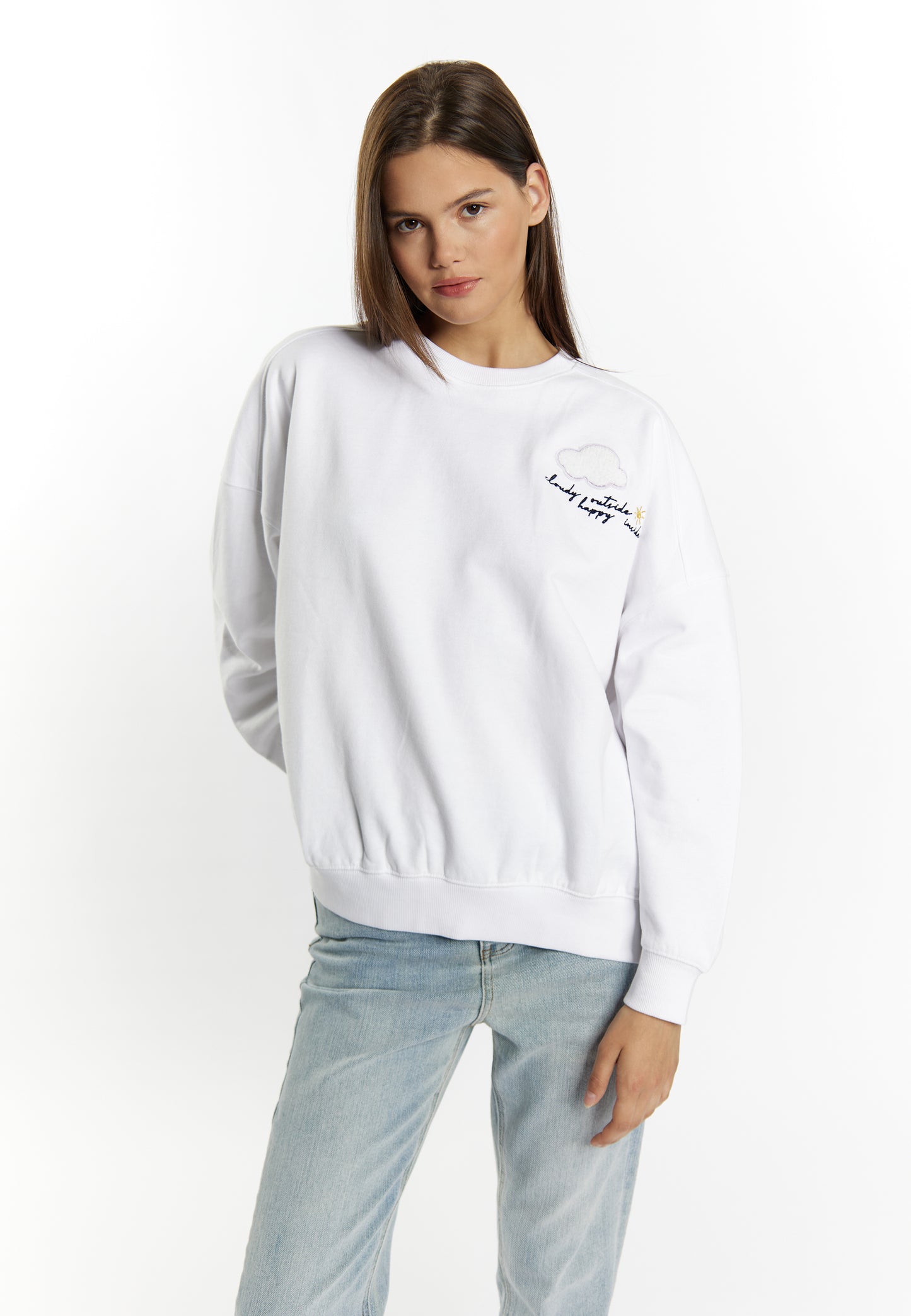 myMo Women's Sweatshirt With Appliqu?©