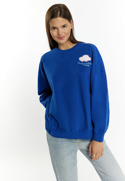 myMo Damen Sweatshirt mit Applikation©