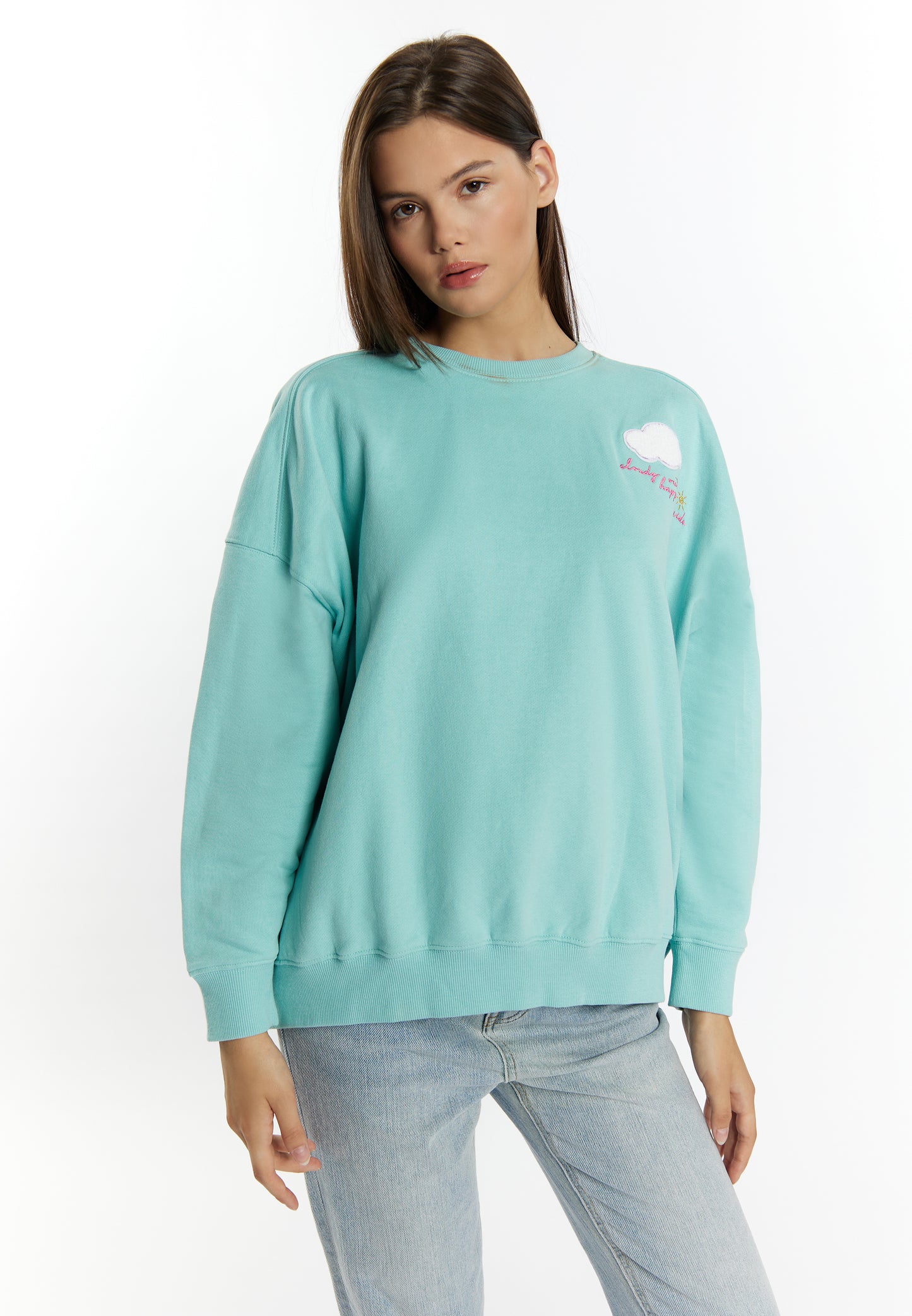 myMo Women's Sweatshirt With Appliqu?©