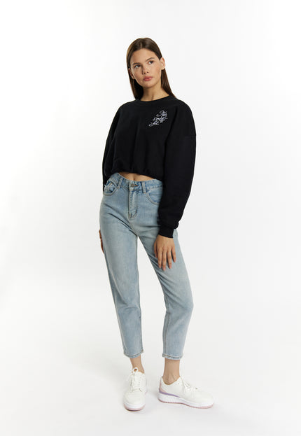 myMo Damen Cropped Sweatshirt