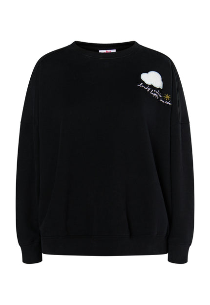 myMo Damen Sweatshirt mit Applikation©