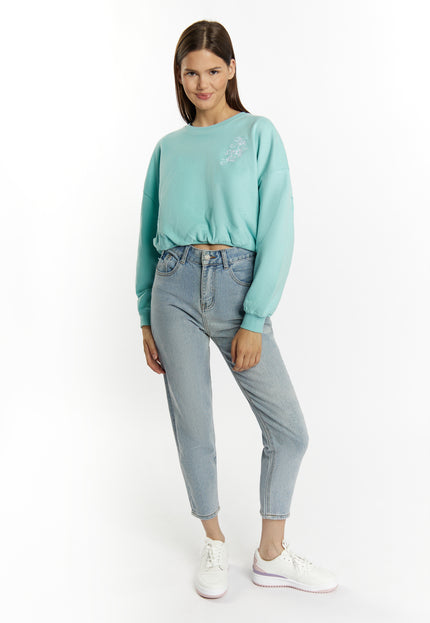 myMo Damen Cropped Sweatshirt