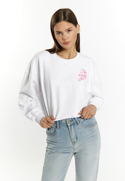 myMo Damen Cropped Sweatshirt