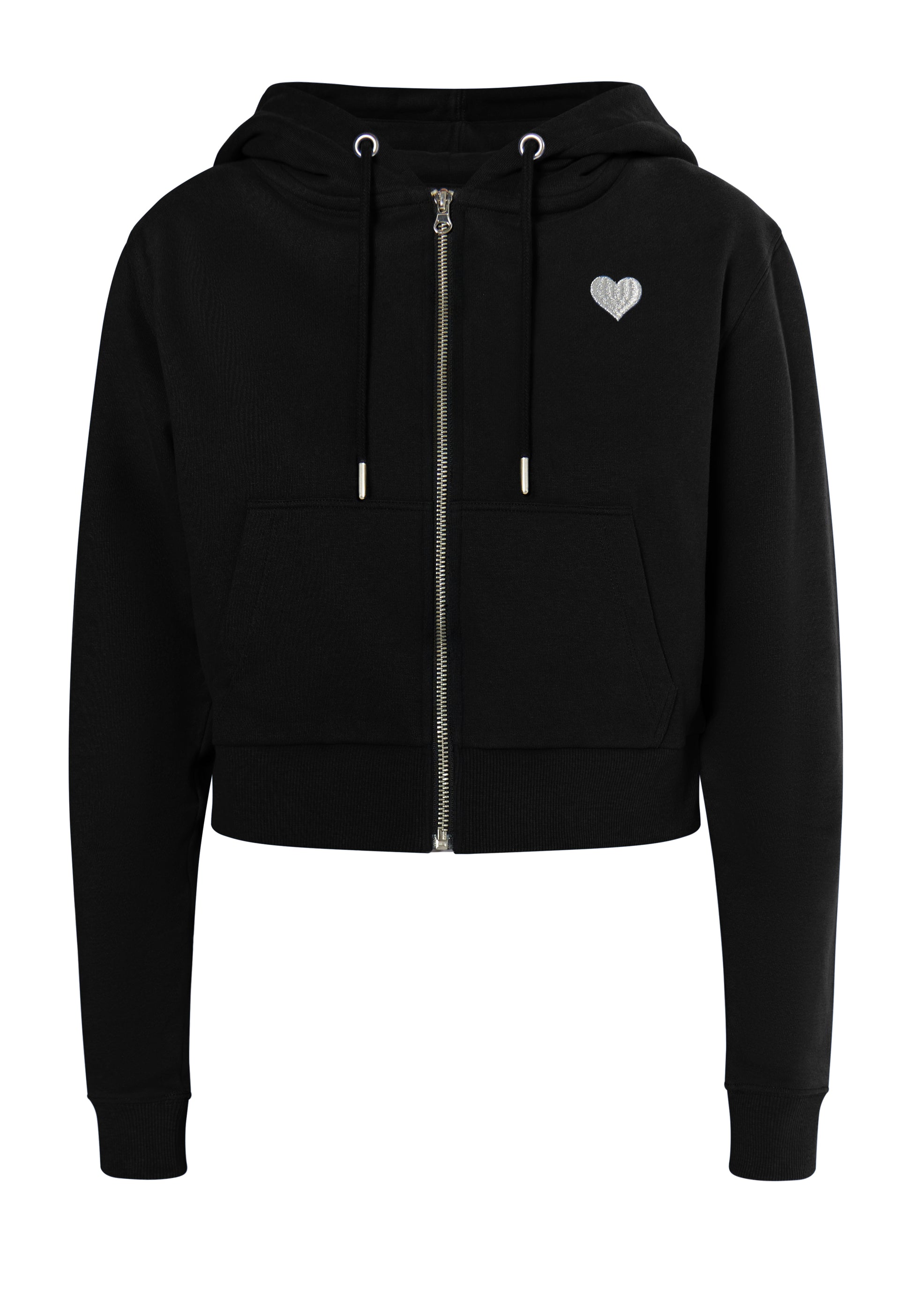 myMo Women's Cropped Zip Hoodie