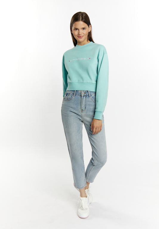 myMo Damen Cropped Sweatshirt