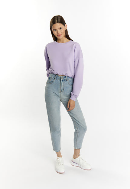 myMo Damen Cropped Sweatshirt