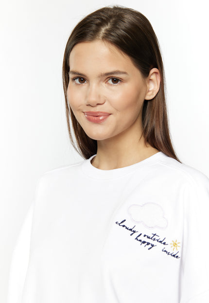myMo Damen Sweatshirt mit Applikation©