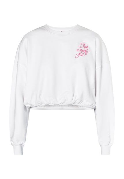 myMo Damen Cropped Sweatshirt