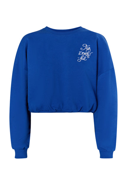 myMo Damen Cropped Sweatshirt