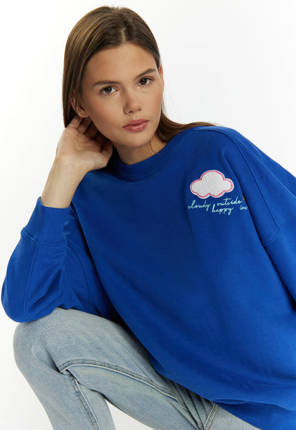 myMo Damen Sweatshirt mit Applikation©