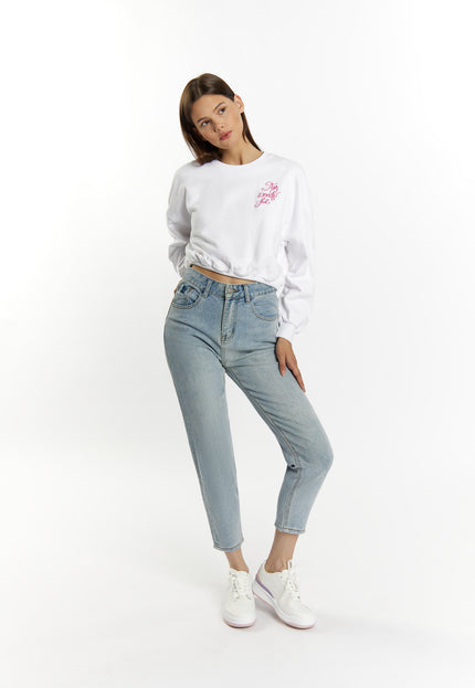myMo Damen Cropped Sweatshirt