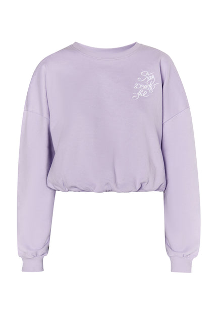 myMo Damen Cropped Sweatshirt