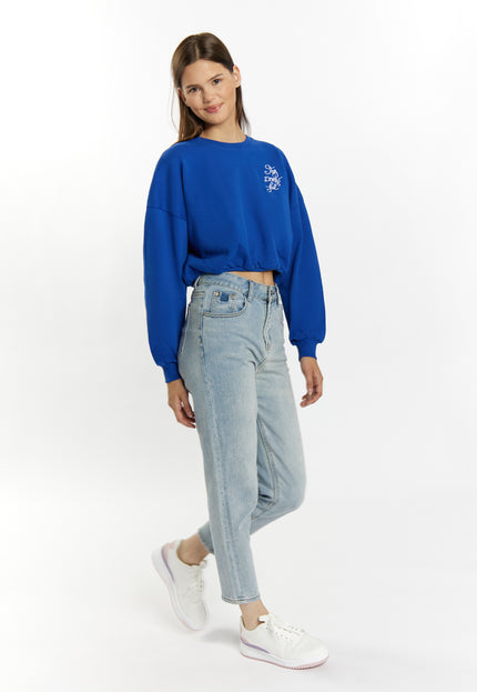 myMo Damen Cropped Sweatshirt