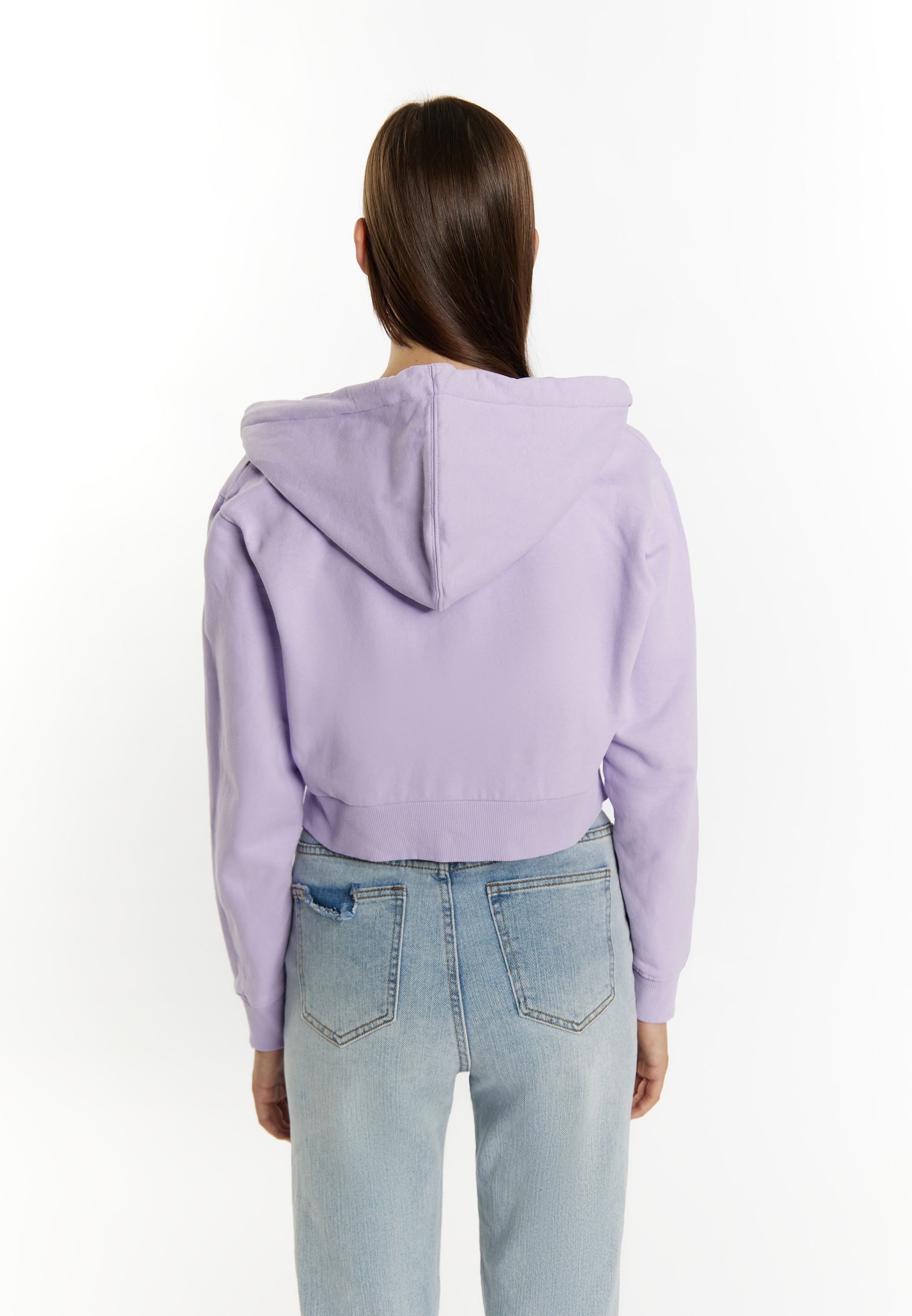 myMo Women's Cropped Zip Hoodie