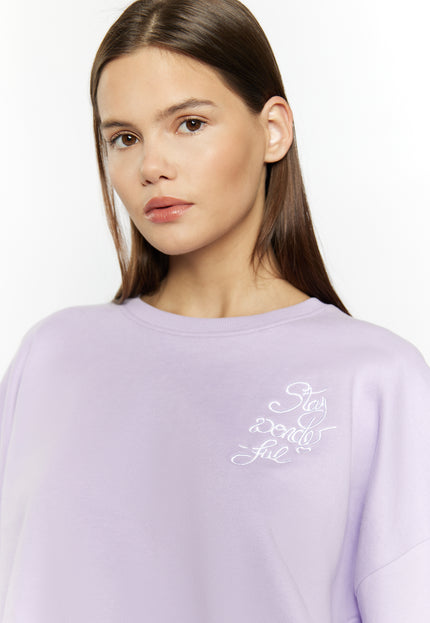 myMo Damen Cropped Sweatshirt