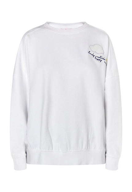 myMo Damen Sweatshirt mit Applikation©