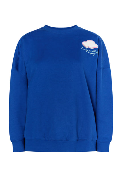 myMo Damen Sweatshirt mit Applikation©