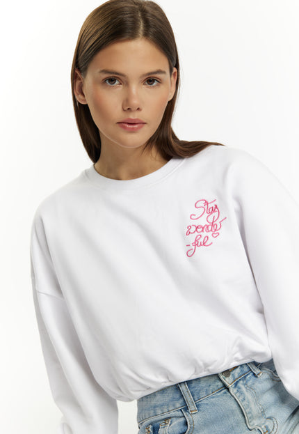 myMo Damen Cropped Sweatshirt