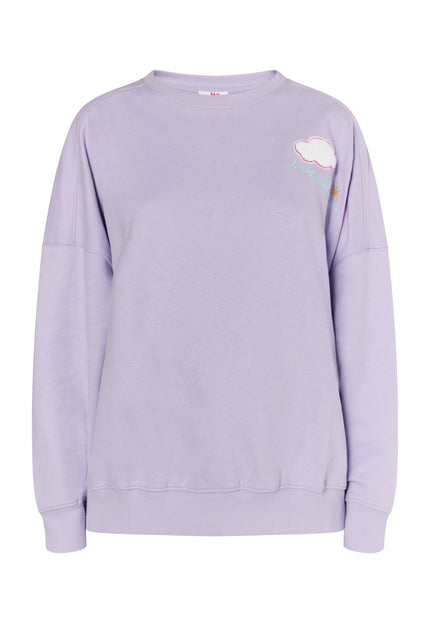 myMo Damen Sweatshirt mit Applikation©