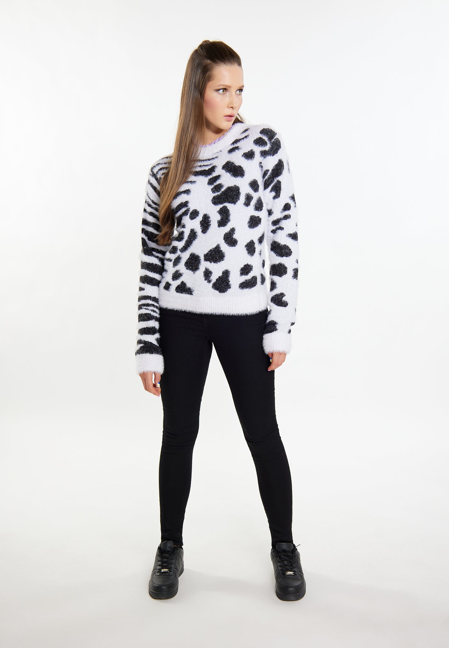 myMo ROCKS damski sweter dzianinowy