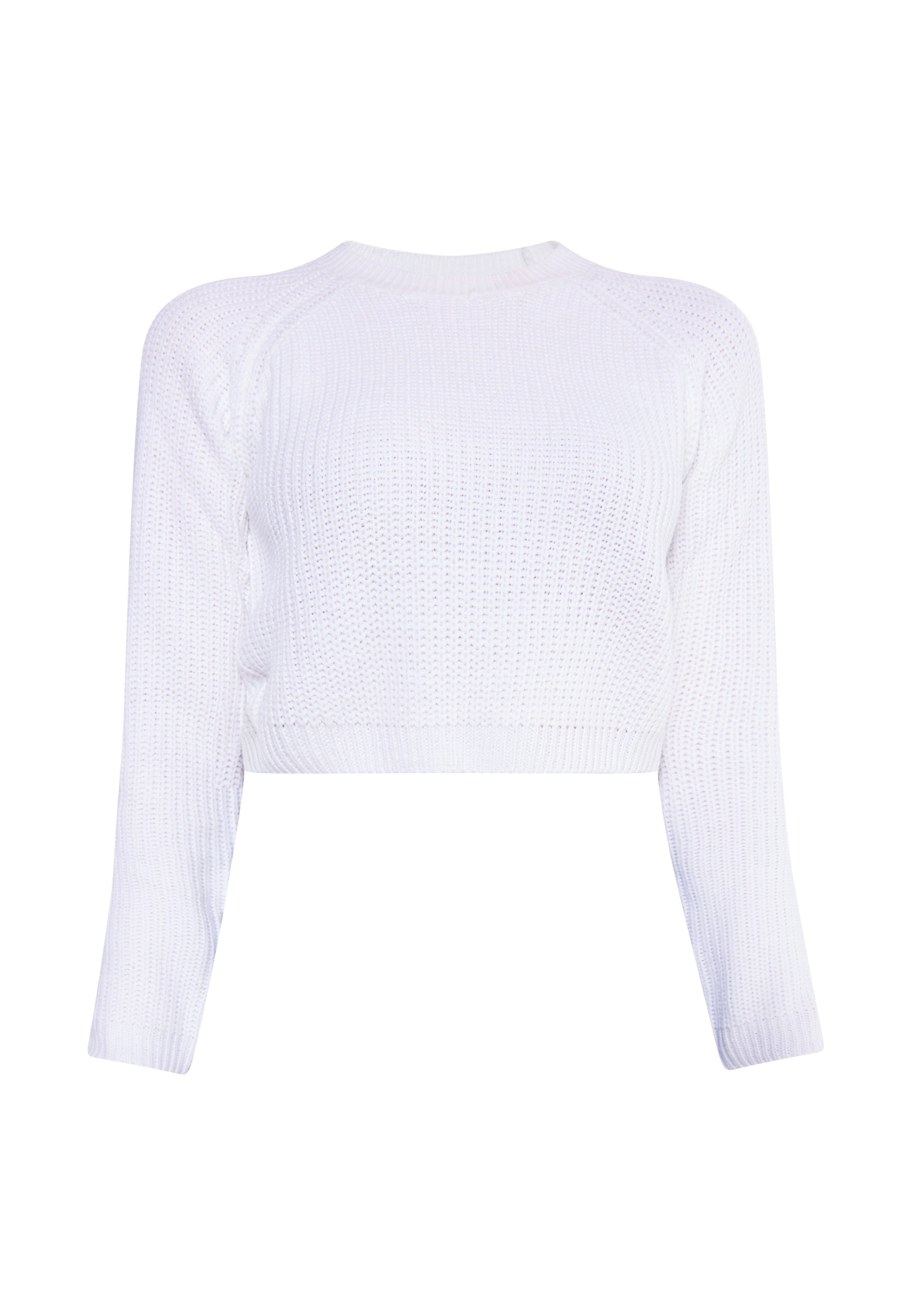 myMo Damen Strick Cropped Pullover