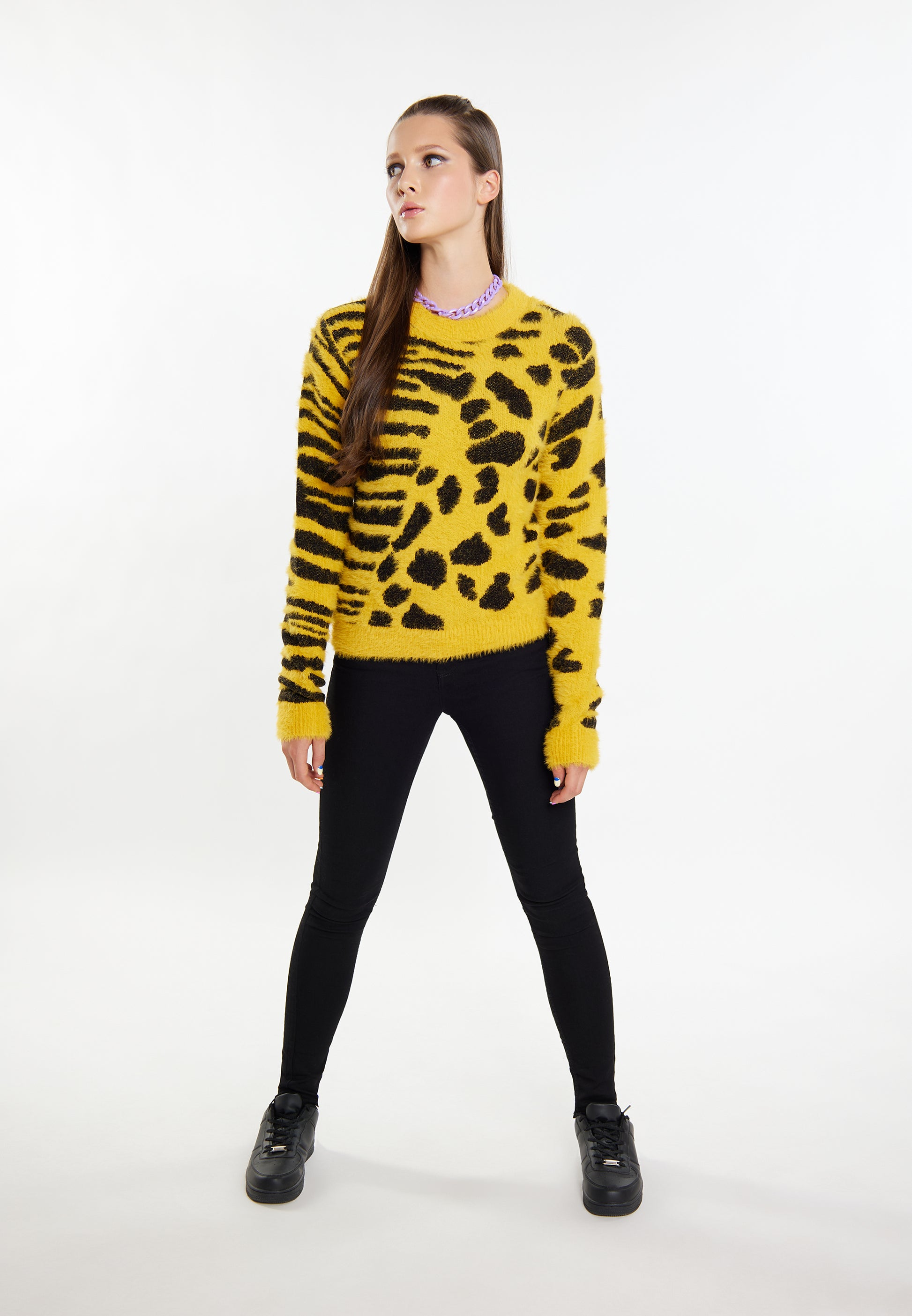 myMo ROCKS damski sweter dzianinowy