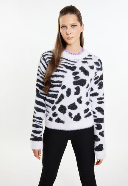 myMo ROCKS Damski Sweter Dzianinowy