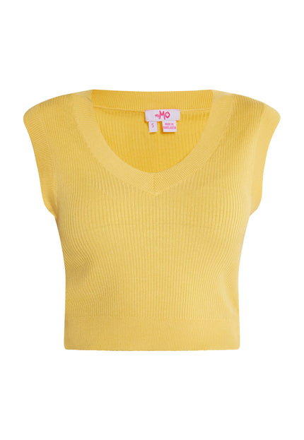 myMo Damski Sweter Bez Rękawów