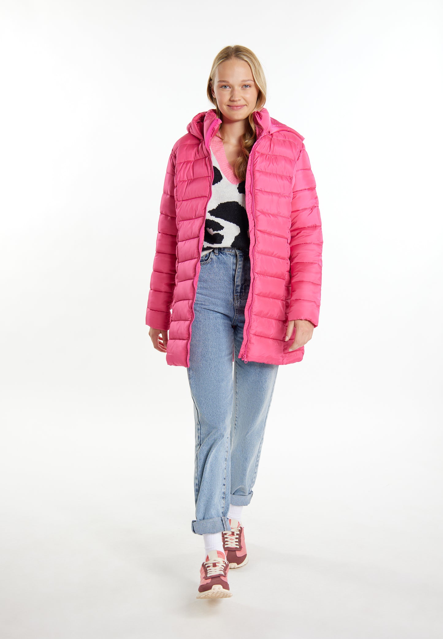 myMo Damen Leichtgewicht Steppjacke