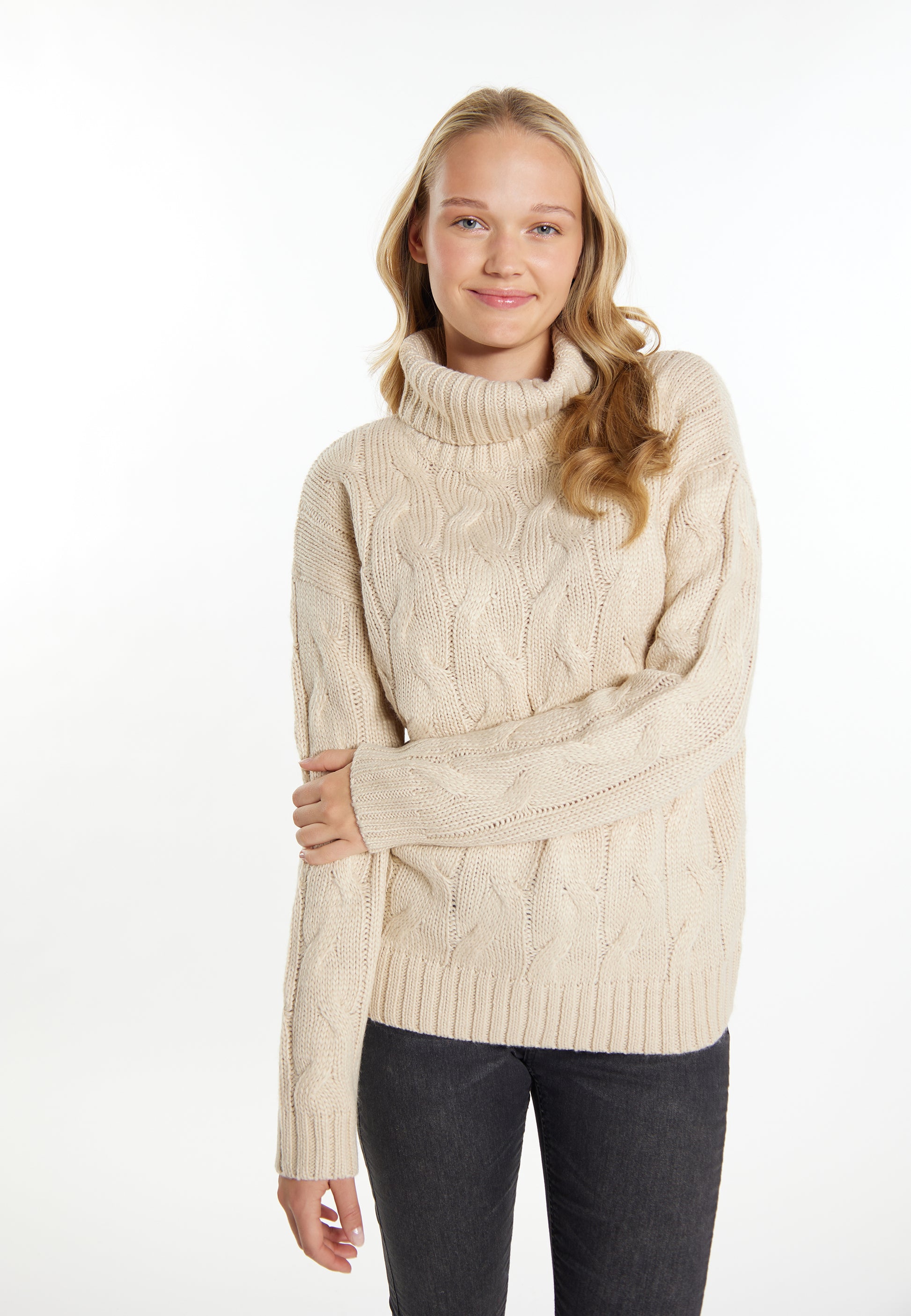 myMo Damen Strickpullover