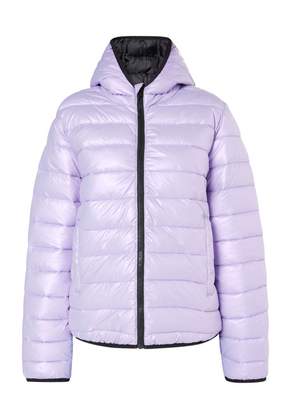 myMo Damen Glänzende Steppjacke