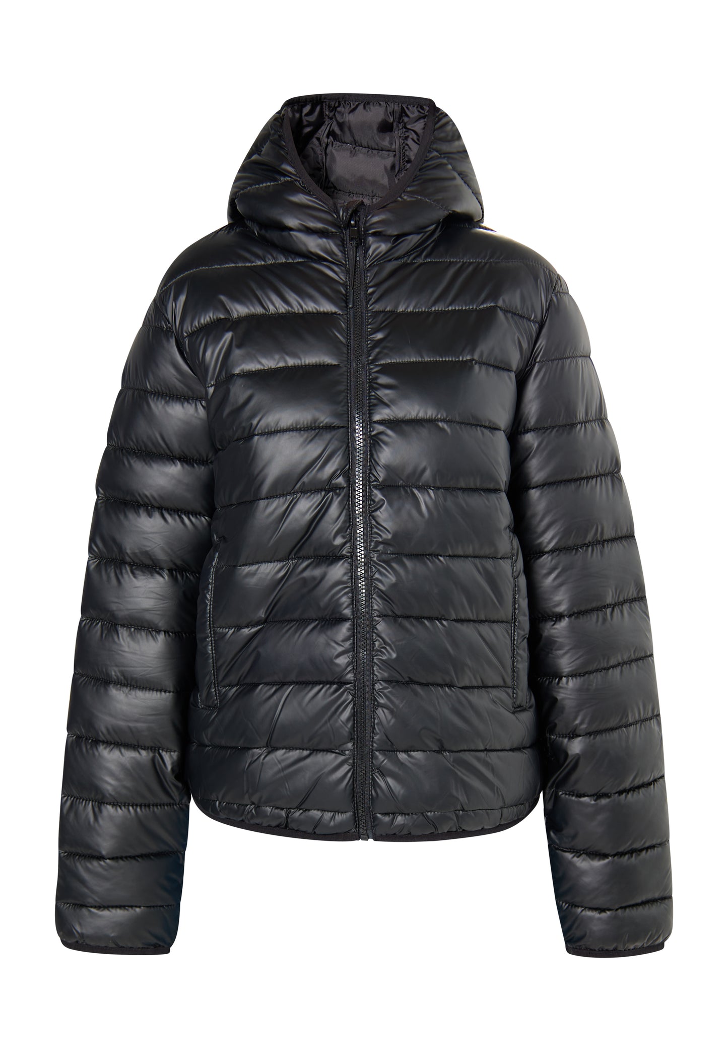myMo Damen Glänzende Steppjacke