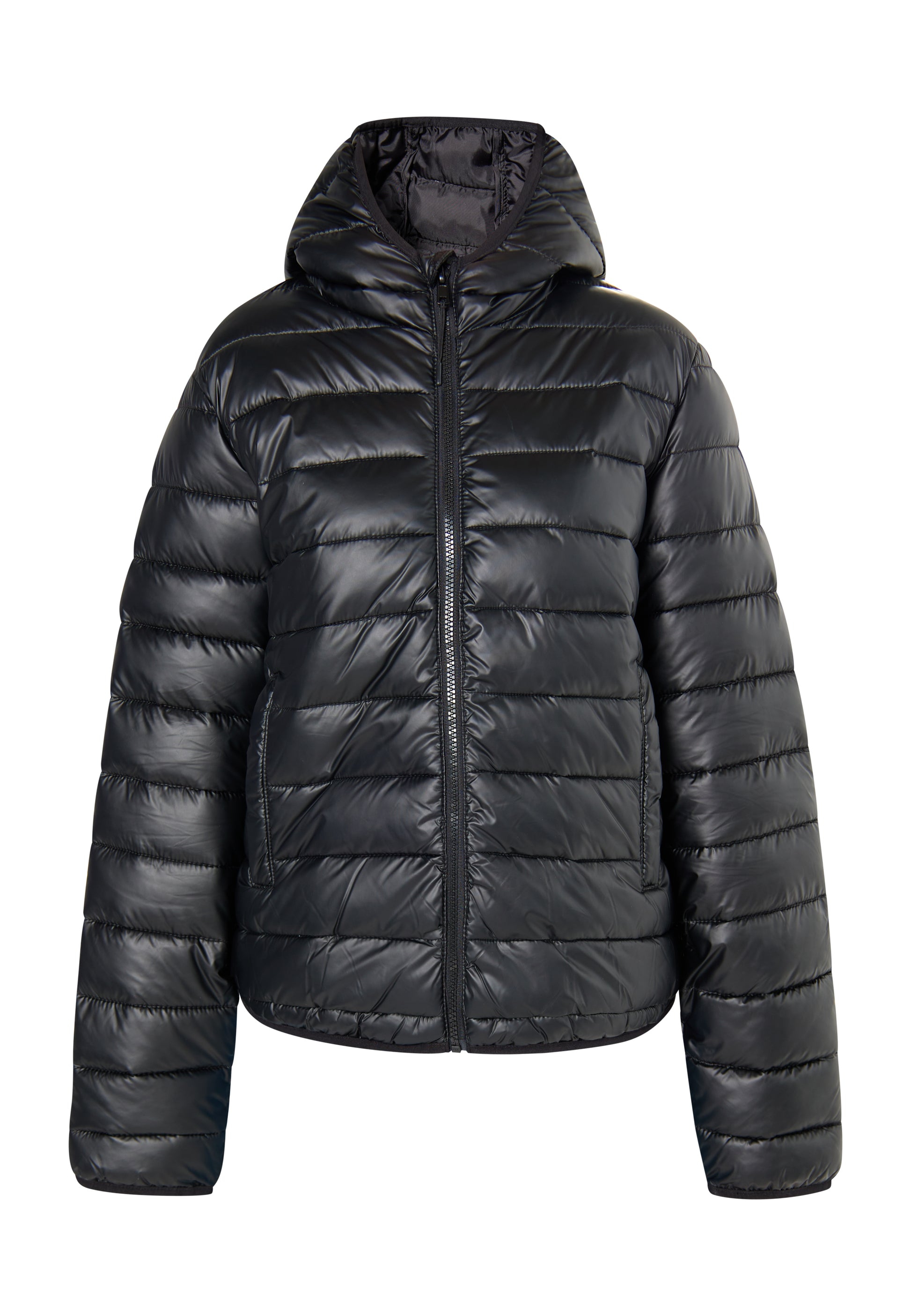 myMo Damen Glänzende Steppjacke