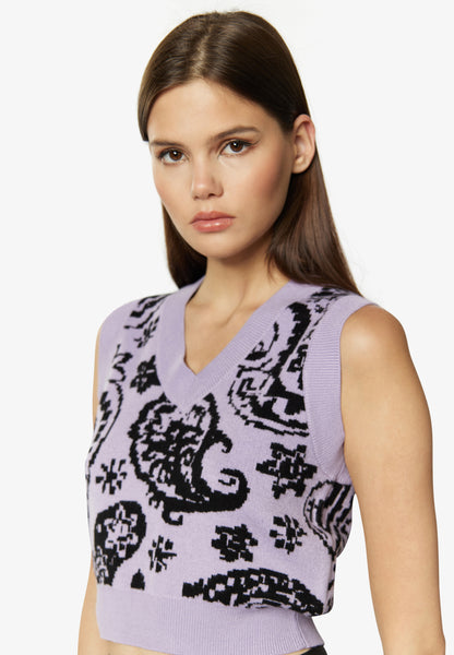 myMo ROCKS damski sweter bez rękawów