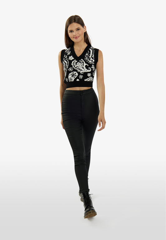 myMo ROCKS damski sweter bez rękawów